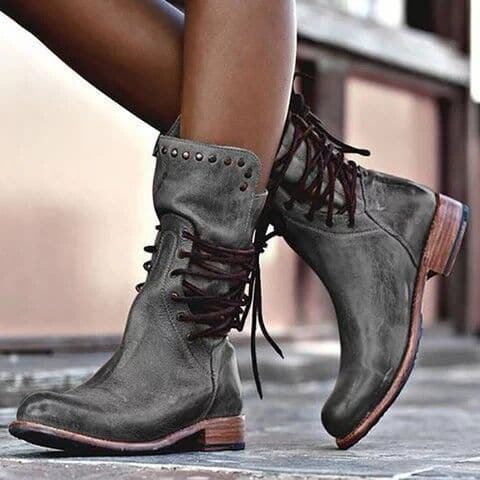 Leather boots for women