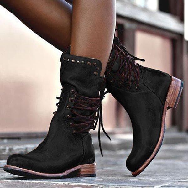 Leather boots for women