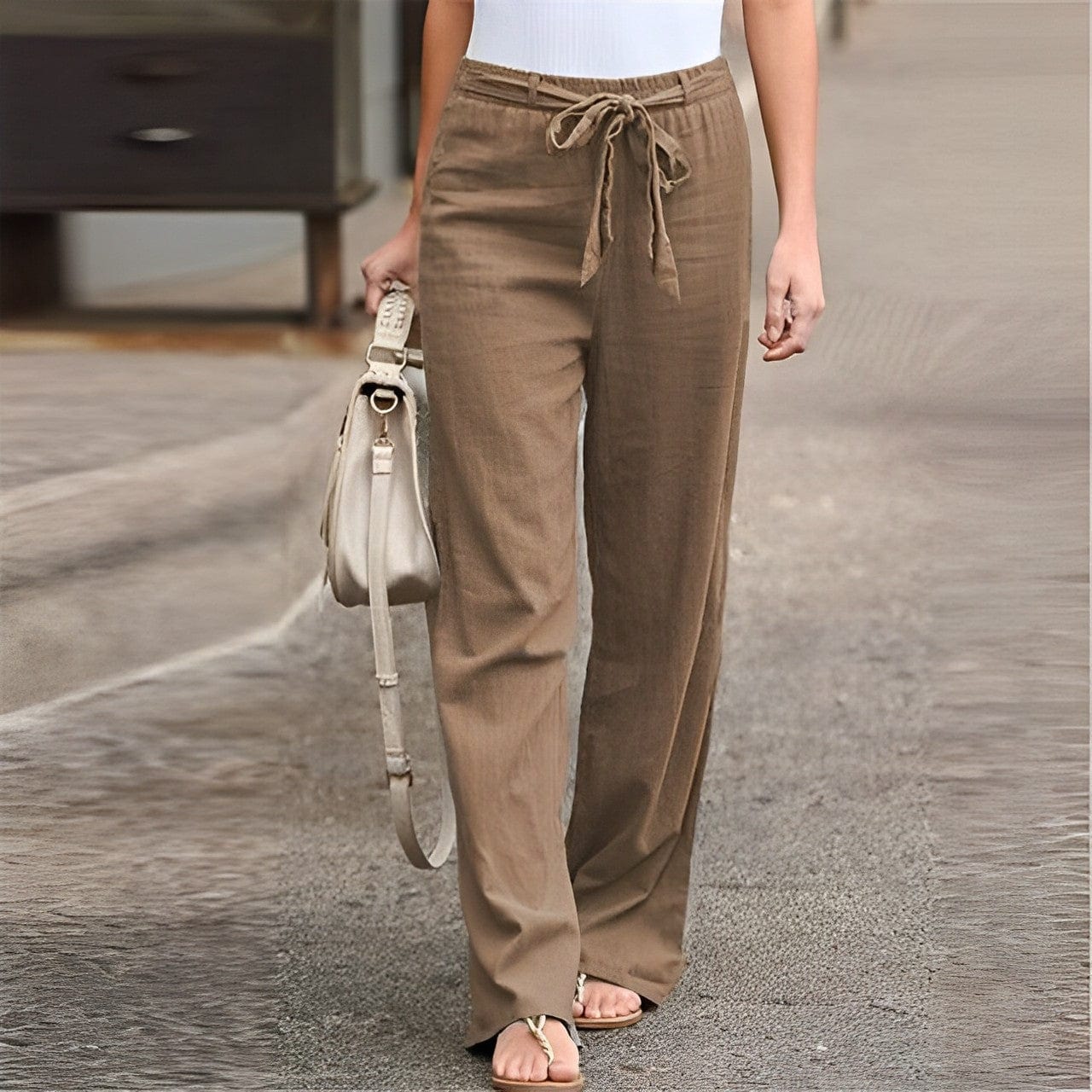 Light and airy linen trousers