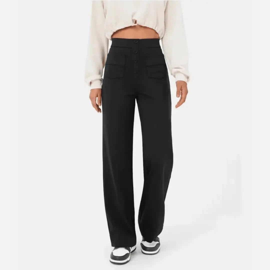 Casual high waist broek