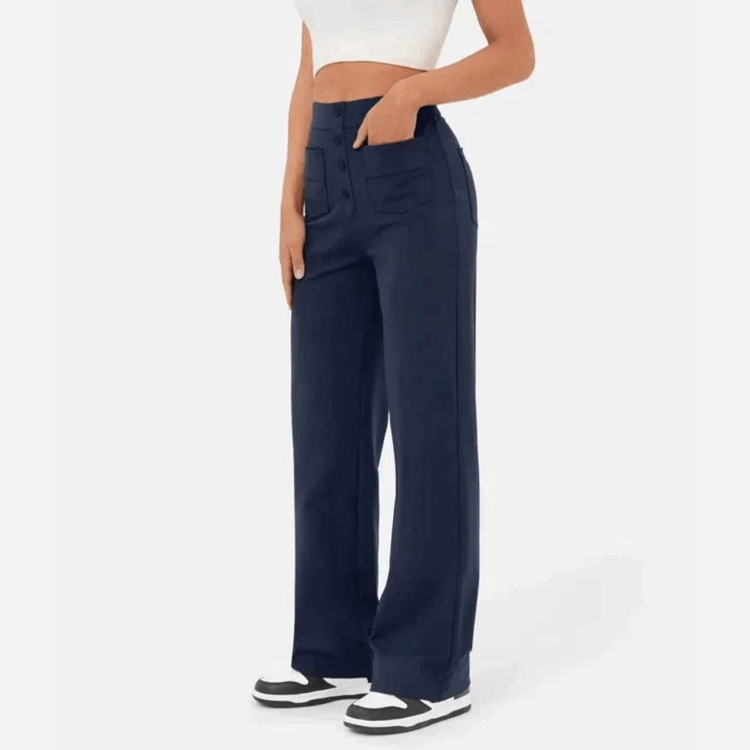 Casual high waist broek