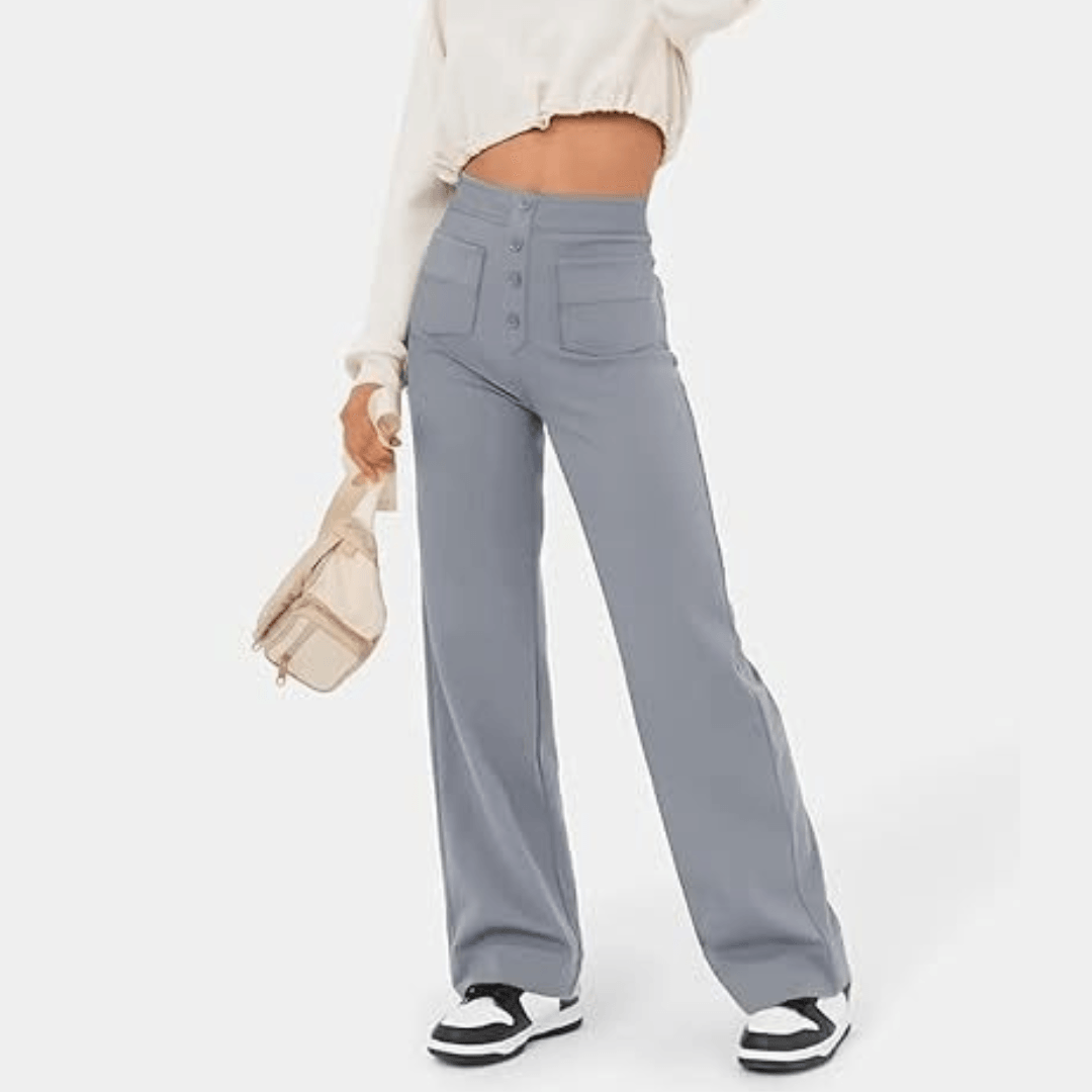 Casual high waist broek