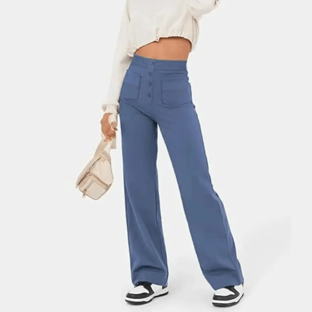 Casual high waist broek