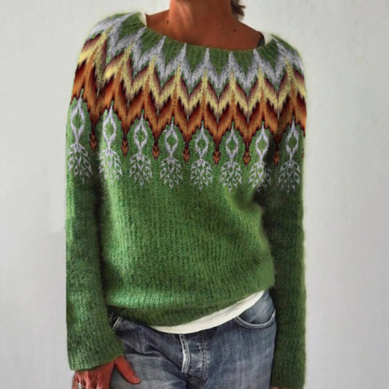 Women's knitted jumper for warmth and style