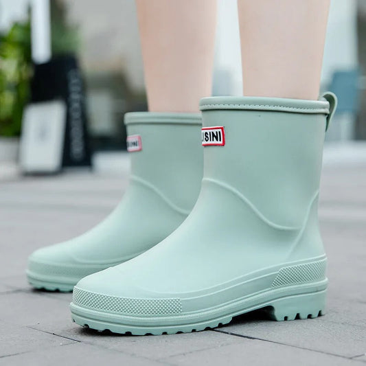 Women's - Waterproof Rain Boots - Durable & Stylish - Perfect for Wet Weather Adventures