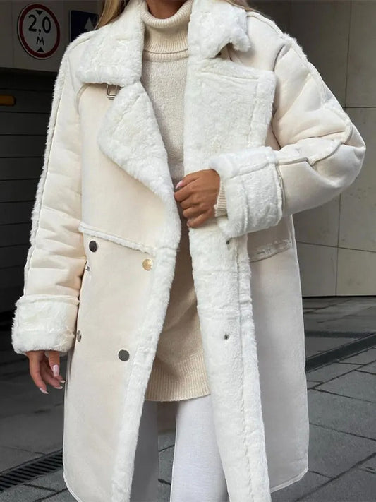 Elegant long jacket for the cool season