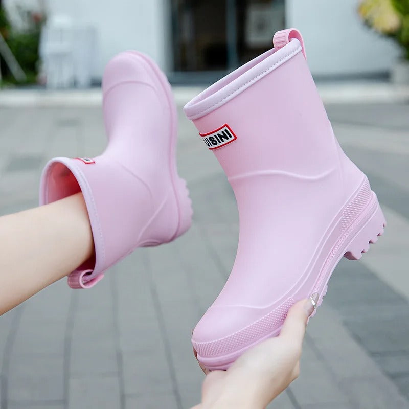 Women's - Waterproof Rain Boots - Durable & Stylish - Perfect for Wet Weather Adventures