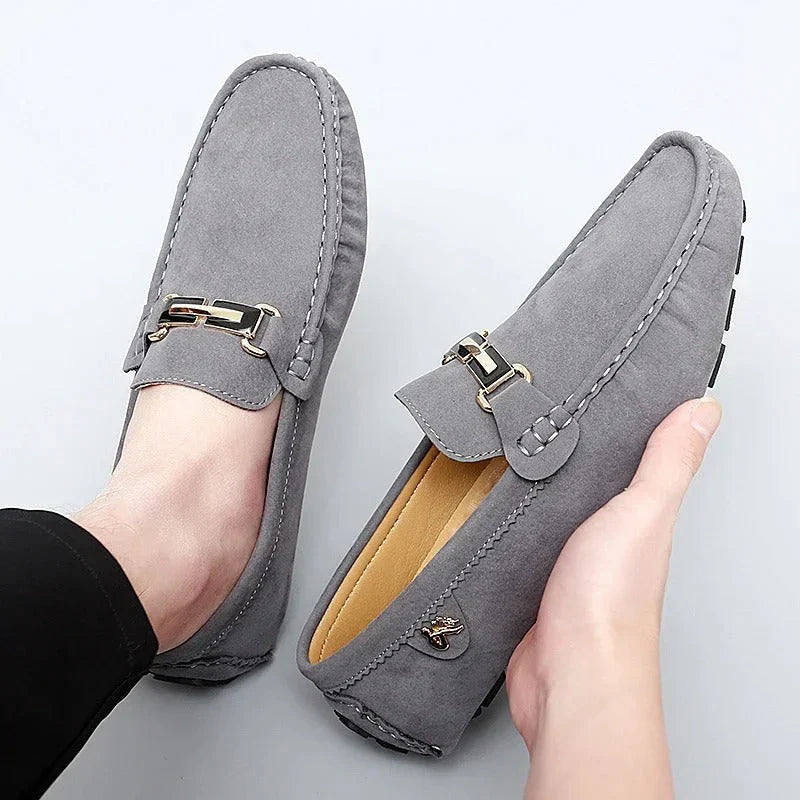 Stylish & comfortable slip-on suede moccasins for men