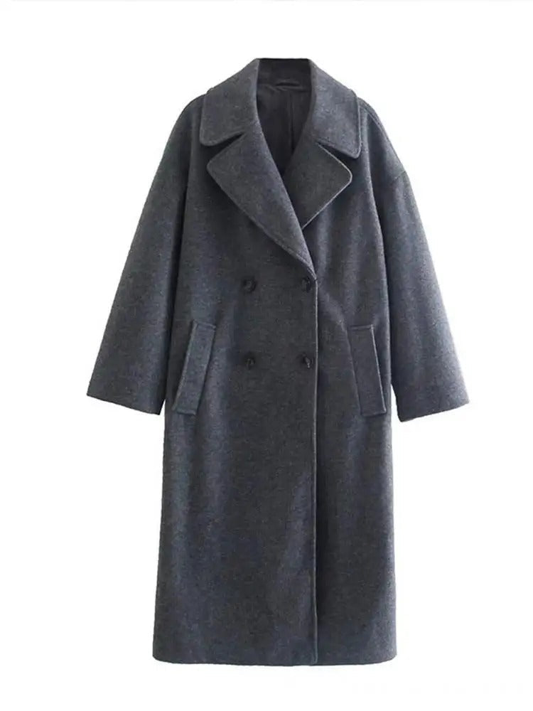 Classic long woollen coat