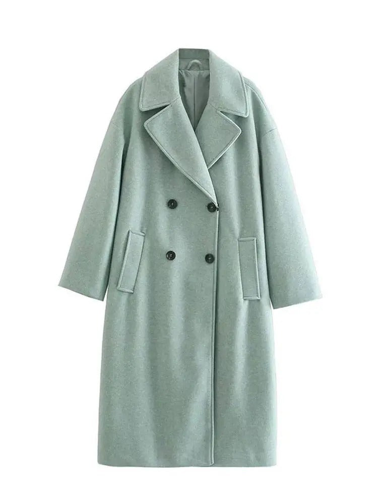 Classic long woollen coat