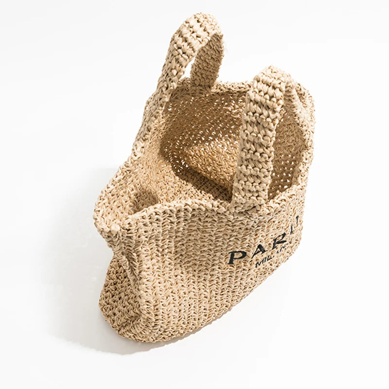 Woven beach bag