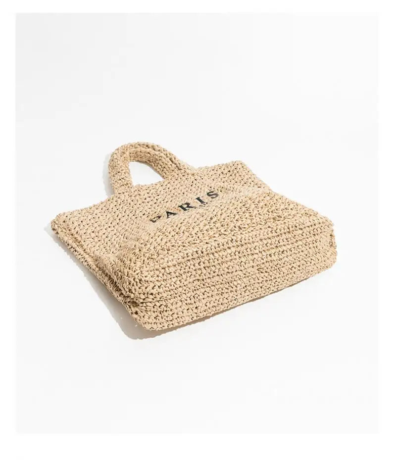 Woven beach bag