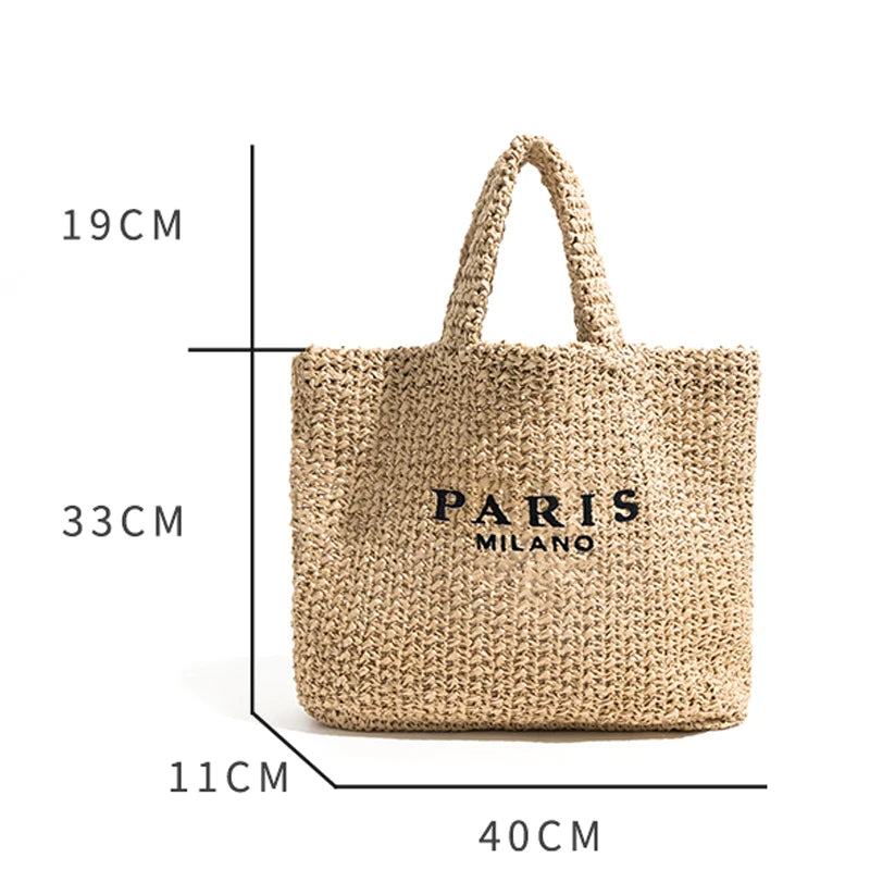 Woven beach bag