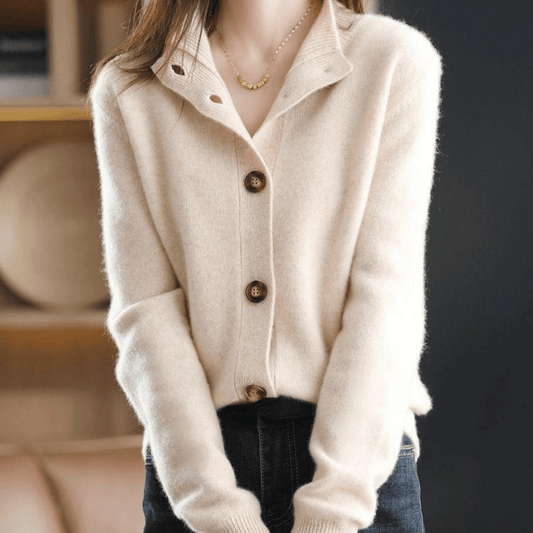 Ladies' cosy knitted jumper