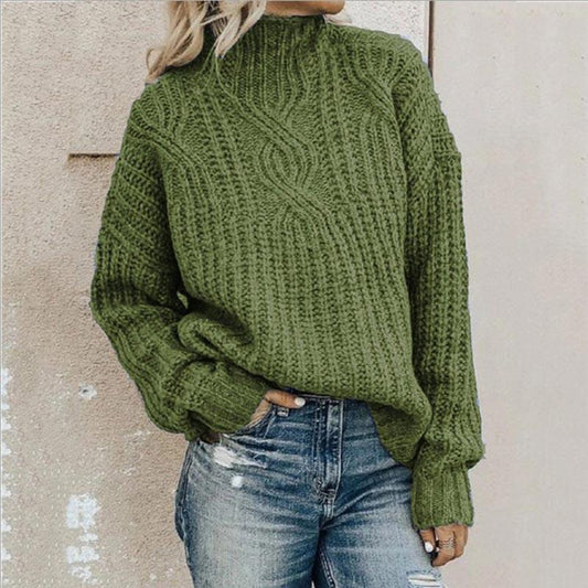 Women's Sweater with Comfortable Turtleneck