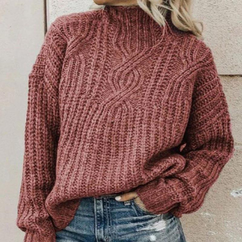 Women's Sweater with Comfortable Turtleneck