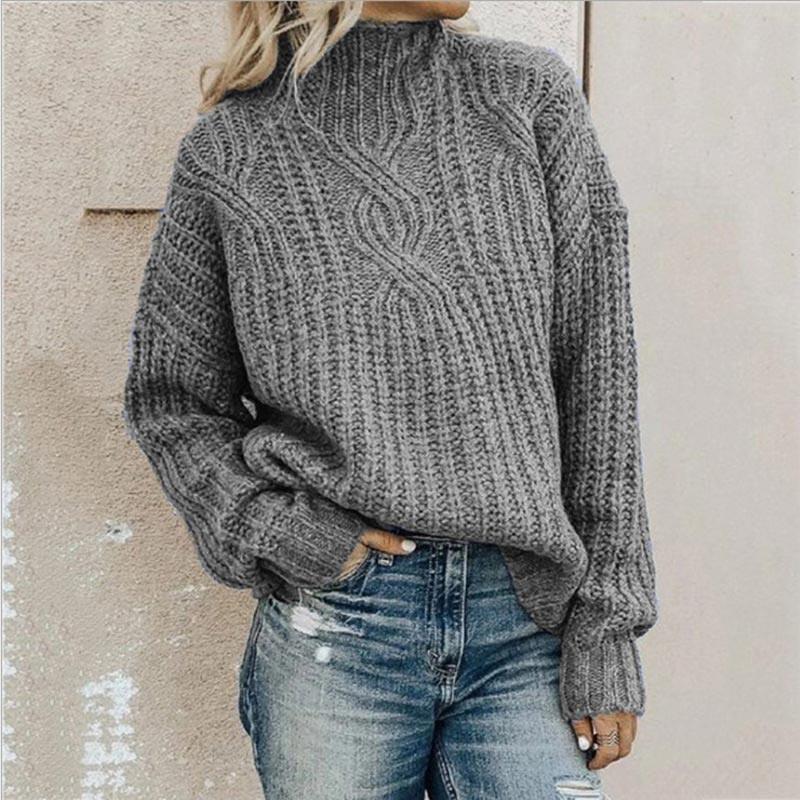 Women's Sweater with Comfortable Turtleneck