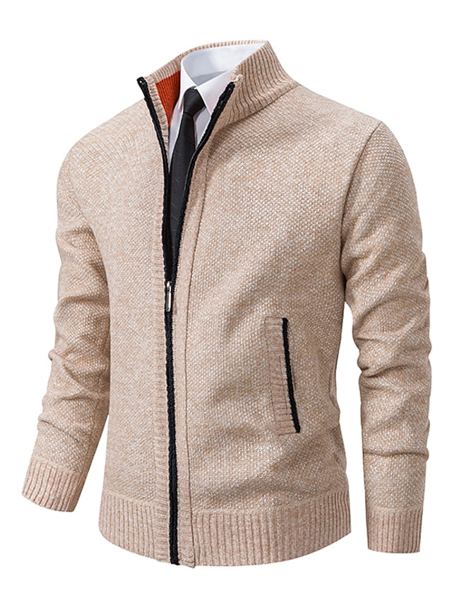 Stylish Zipper Knitted Sweater For Men (Italian Design)