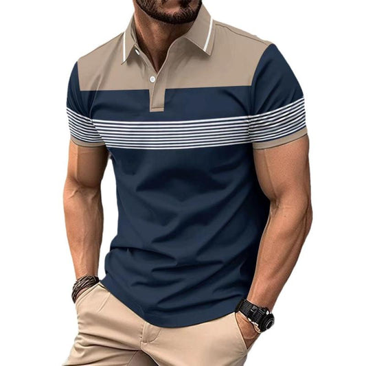 Short-sleeved casual polo shirt