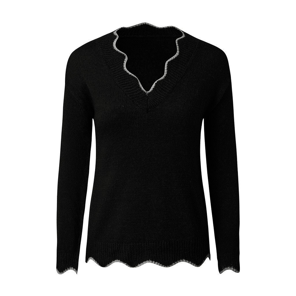 Women's Elegant Jumper - Soft Knit Fabric - Stylish & Comfortable Sweater for All Occasions