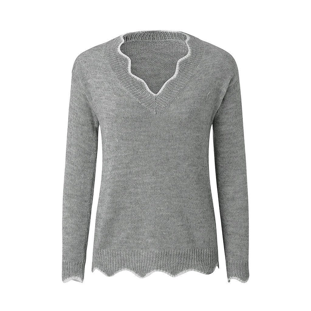 Women's Elegant Jumper - Soft Knit Fabric - Stylish & Comfortable Sweater for All Occasions