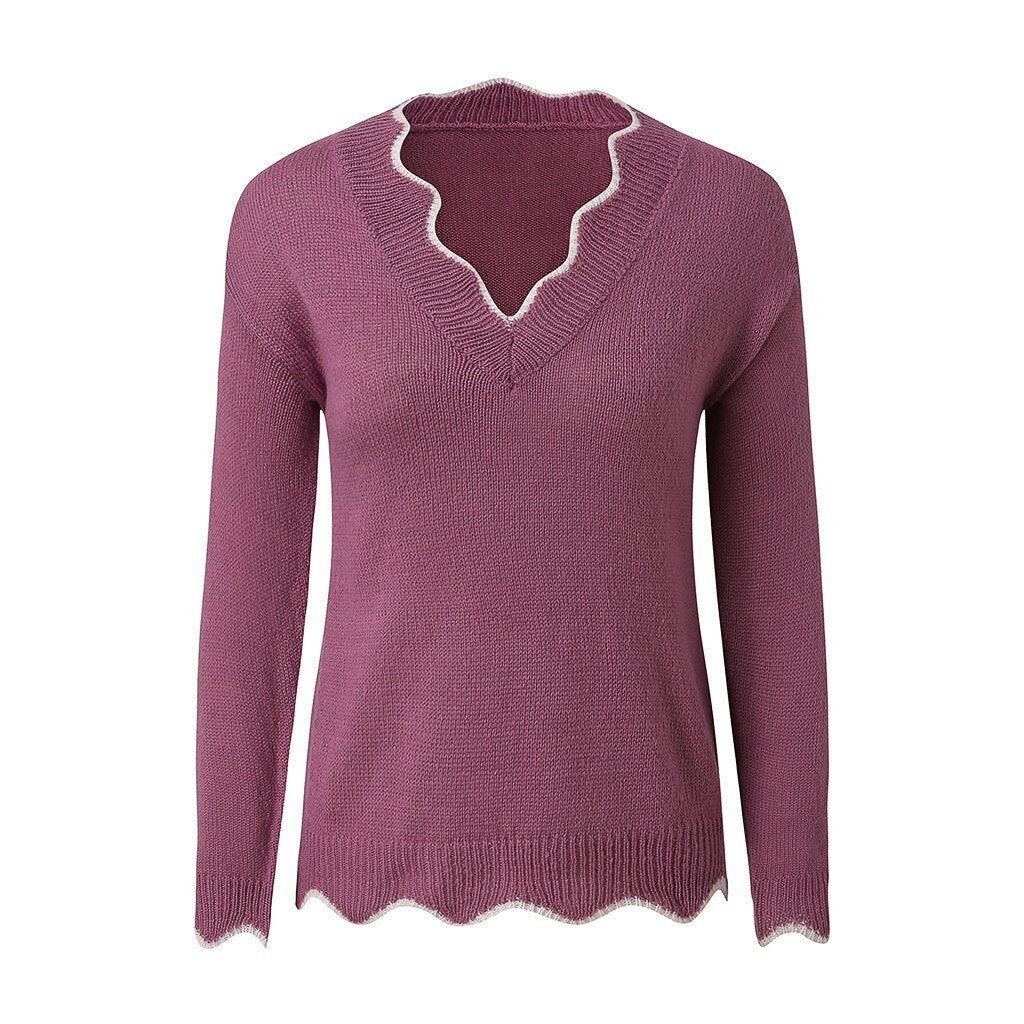 Women's Elegant Jumper - Soft Knit Fabric - Stylish & Comfortable Sweater for All Occasions