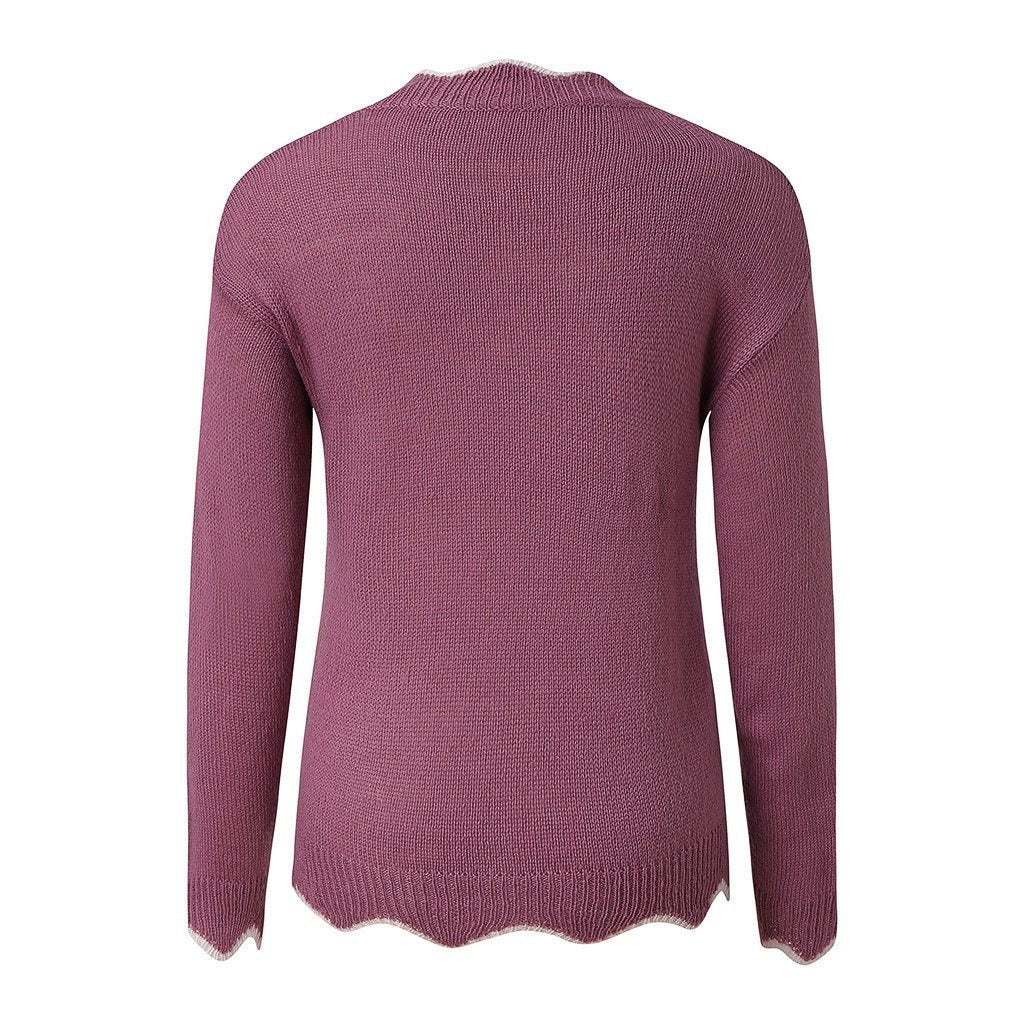 Women's Elegant Jumper - Soft Knit Fabric - Stylish & Comfortable Sweater for All Occasions