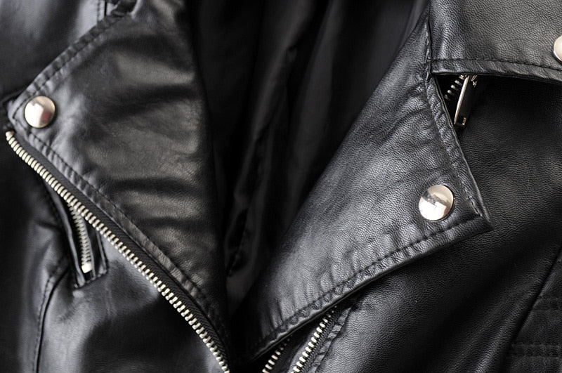 Women - Biker Leather Jacket - Stylish & Durable - Perfect for Every Adventure - Edition 2024