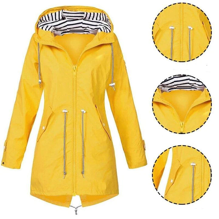 Women - Waterproof Mackintosh - Long Length - Optimal Rain Protection for Wet Days