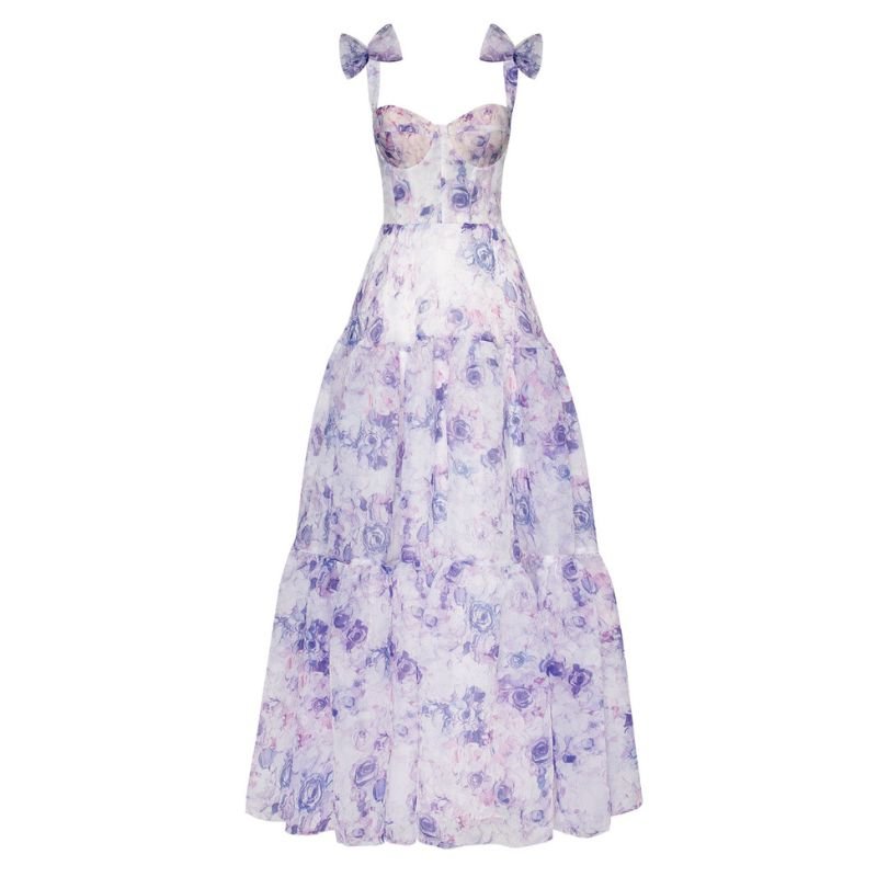 Ladies summer floral maxi dress