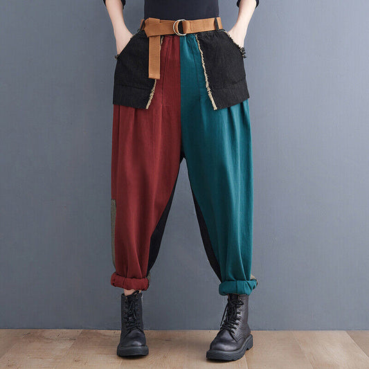 Mixed colour trousers