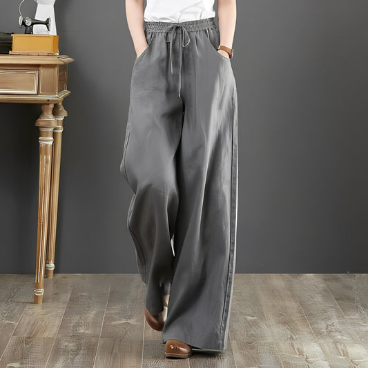 Casual linen summer trousers