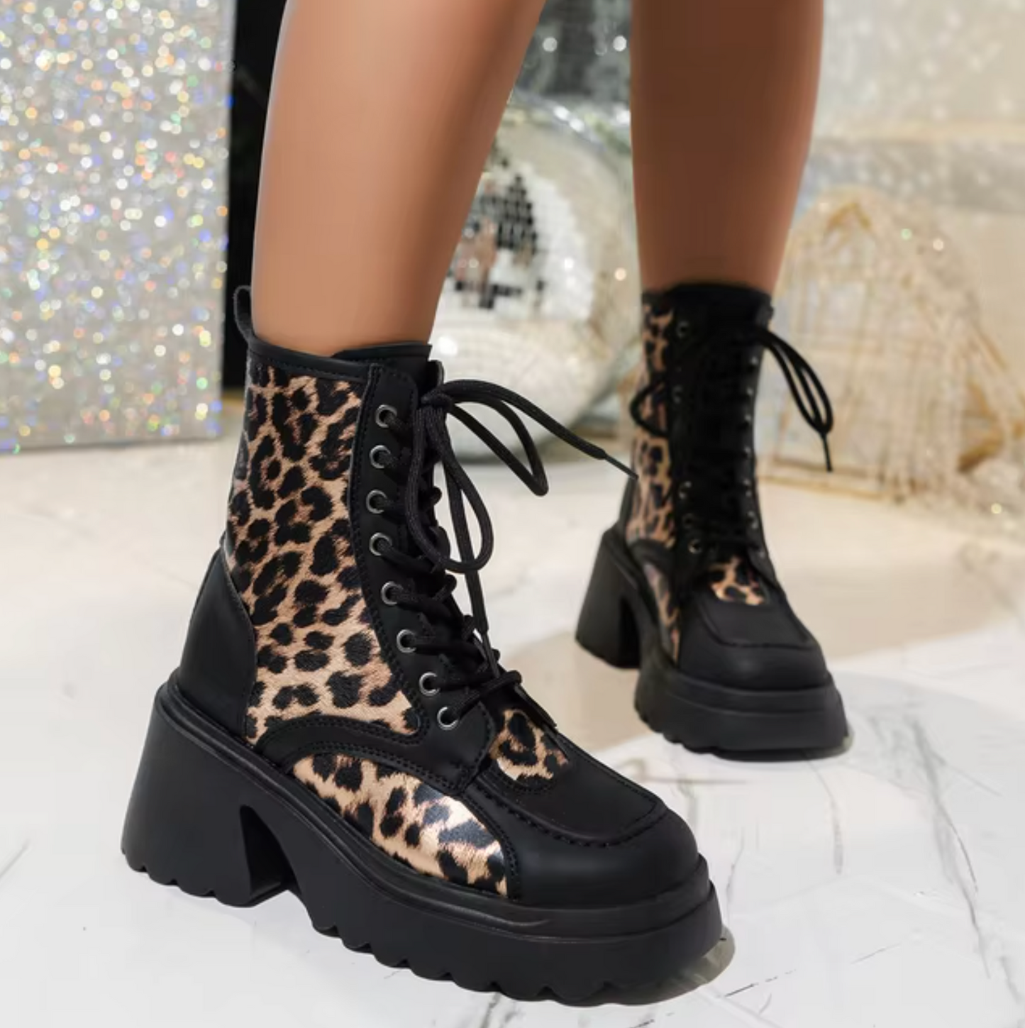 High-quality boots with thick heels