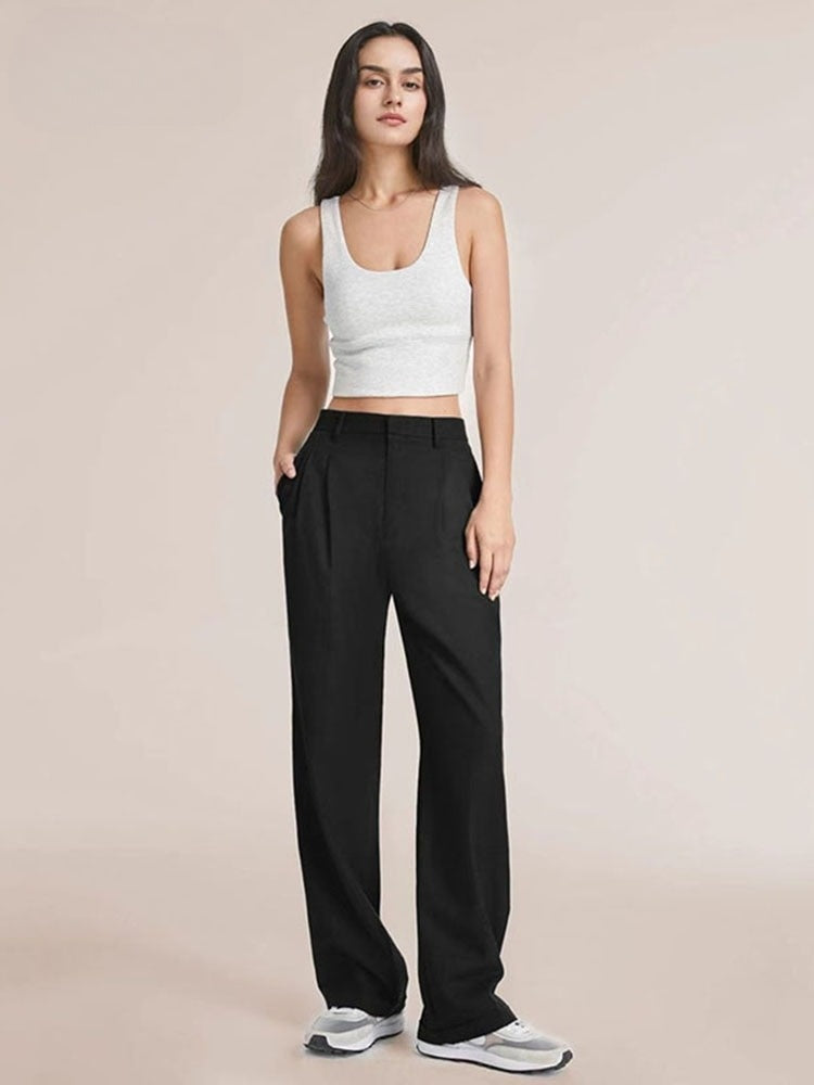 Jielur Pantalon - High quality trousers with wide legs