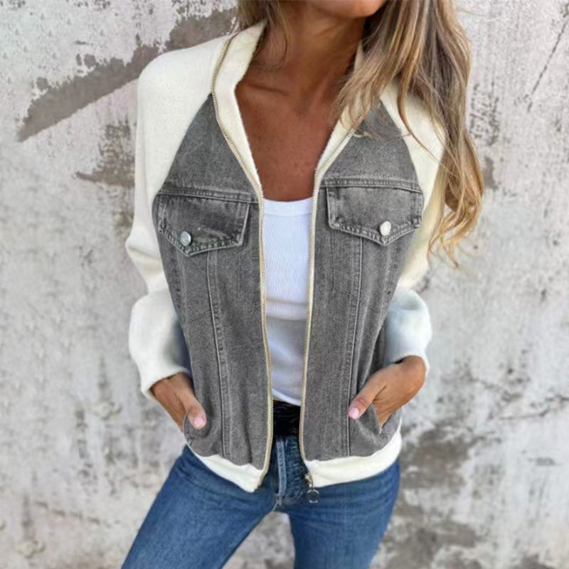 Zip-up Jeans jacket