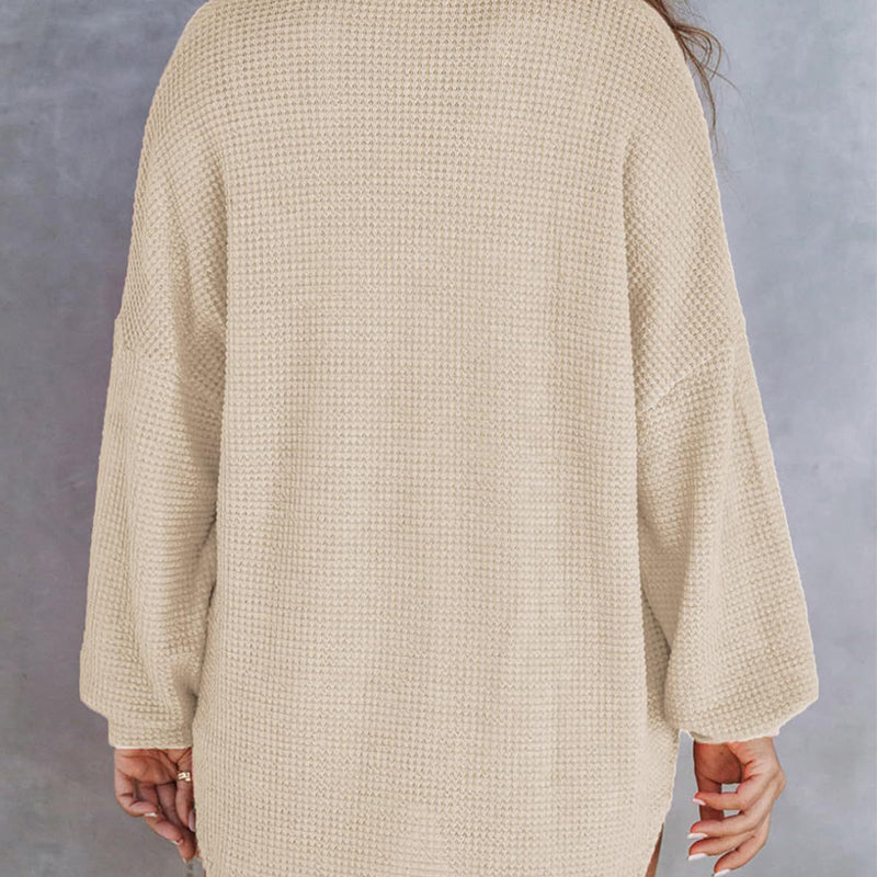 Casual waffle knit shirt