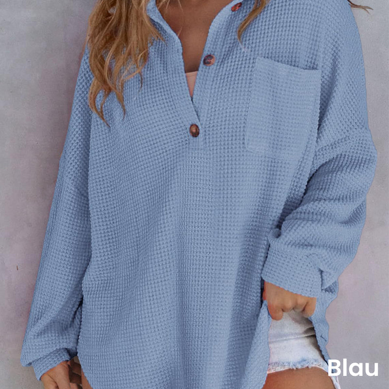 Casual waffle knit shirt