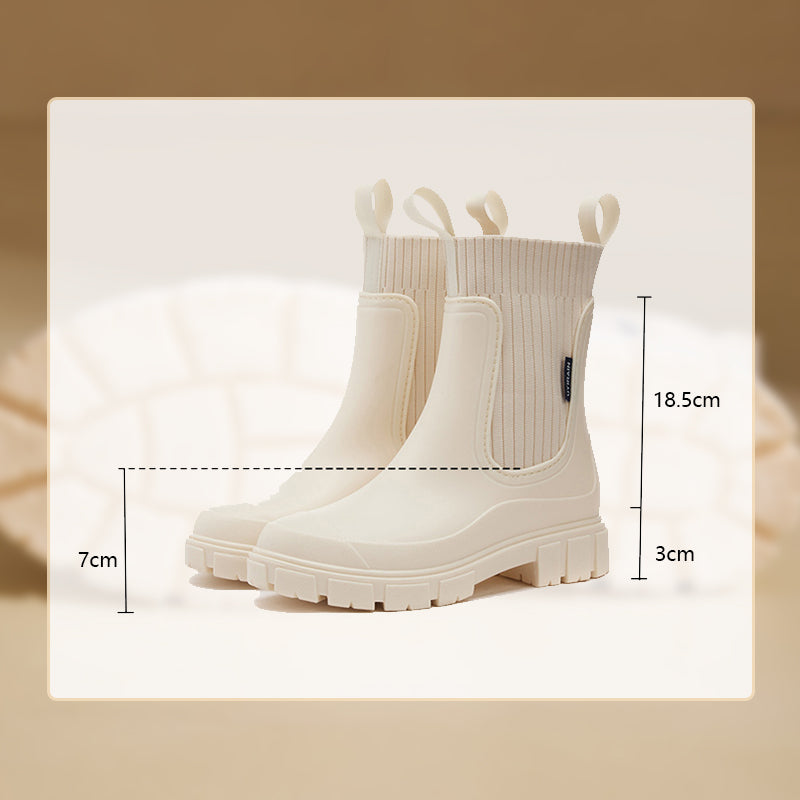 Women - Boots - Thick-Soled Stylish Design - Comfortable Everyday Footwear