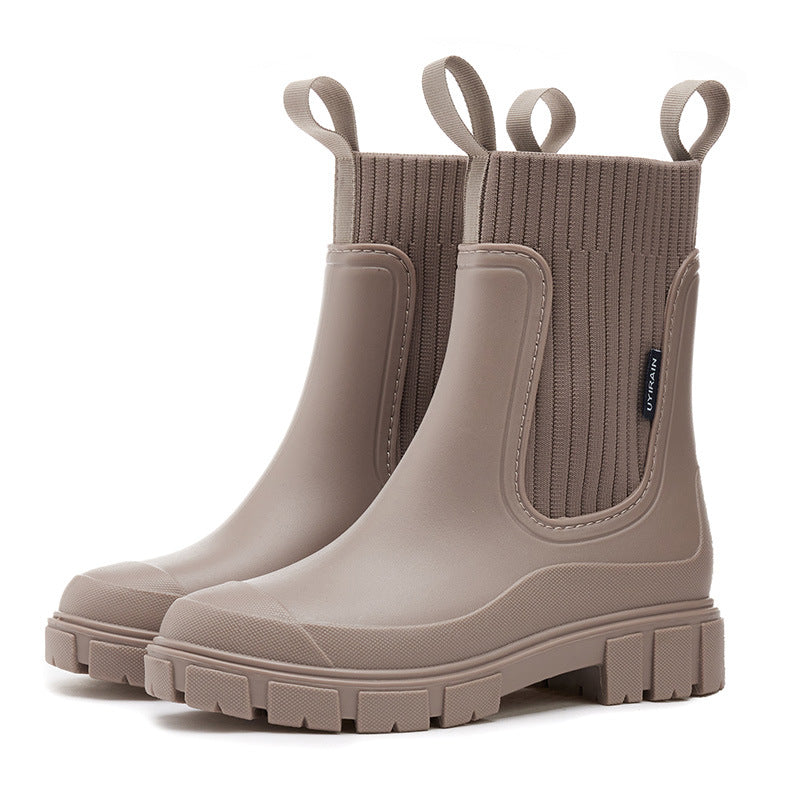 Women - Boots - Thick-Soled Stylish Design - Comfortable Everyday Footwear