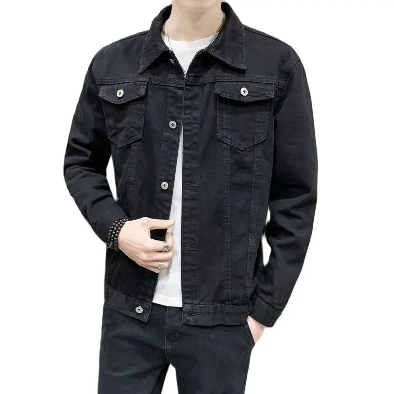 Windproof and lightweight men's denim jackets