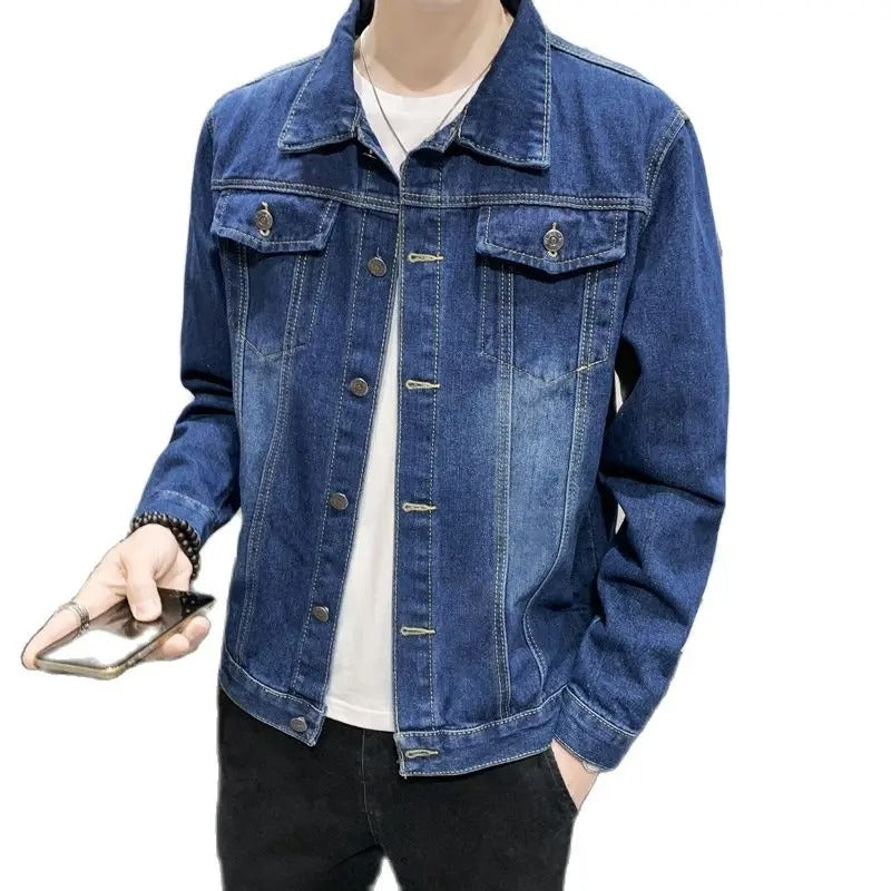 Windproof and lightweight men's denim jackets