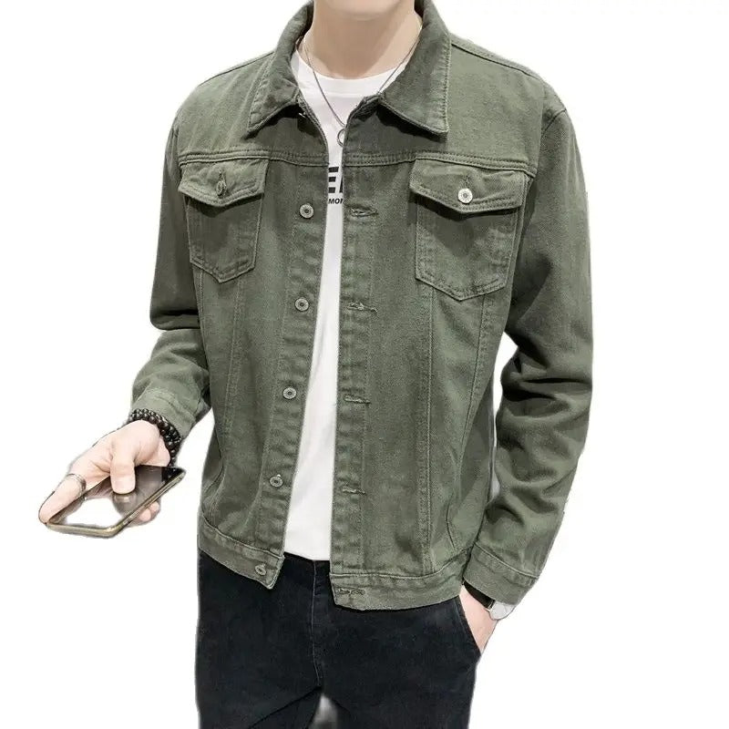 Windproof and lightweight men's denim jackets