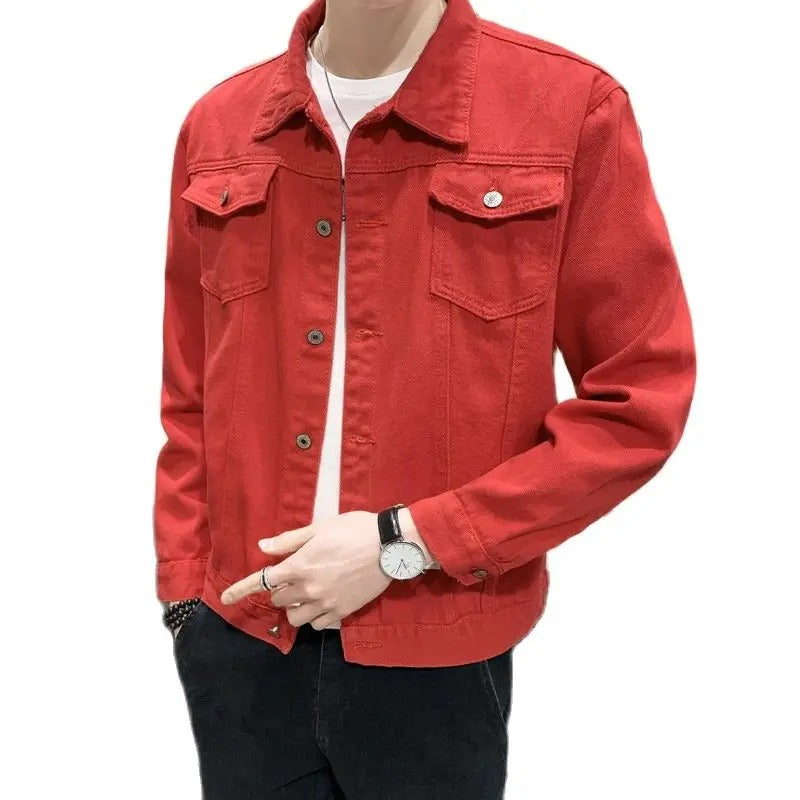 Windproof and lightweight men's denim jackets