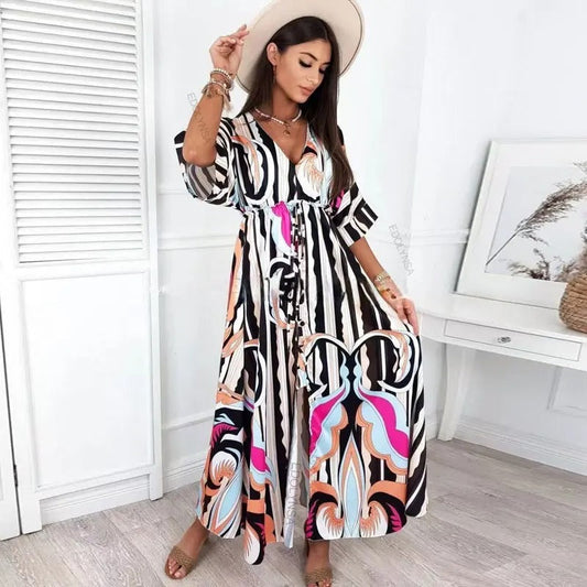 Elegant exquisite print dress