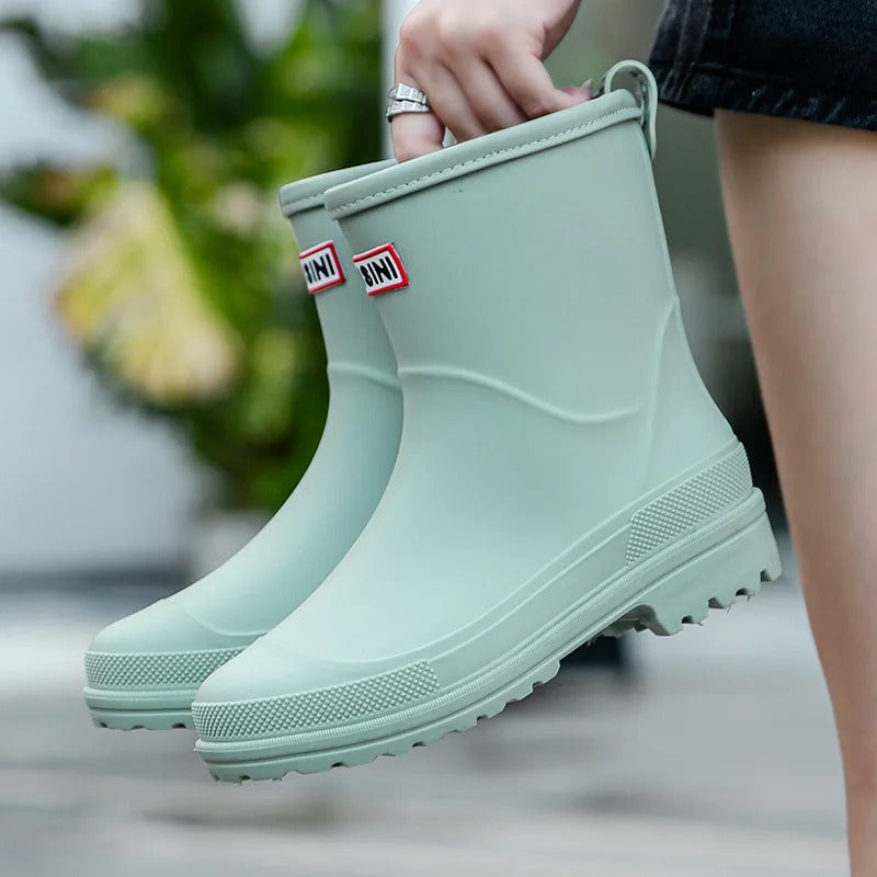 Women's - Waterproof Rain Boots - Durable & Stylish - Perfect for Wet Weather Adventures