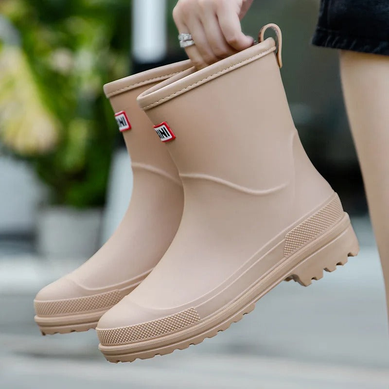 Women's - Waterproof Rain Boots - Durable & Stylish - Perfect for Wet Weather Adventures