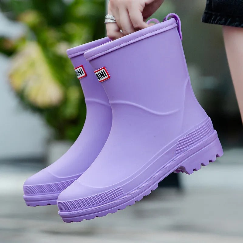 Women's - Waterproof Rain Boots - Durable & Stylish - Perfect for Wet Weather Adventures