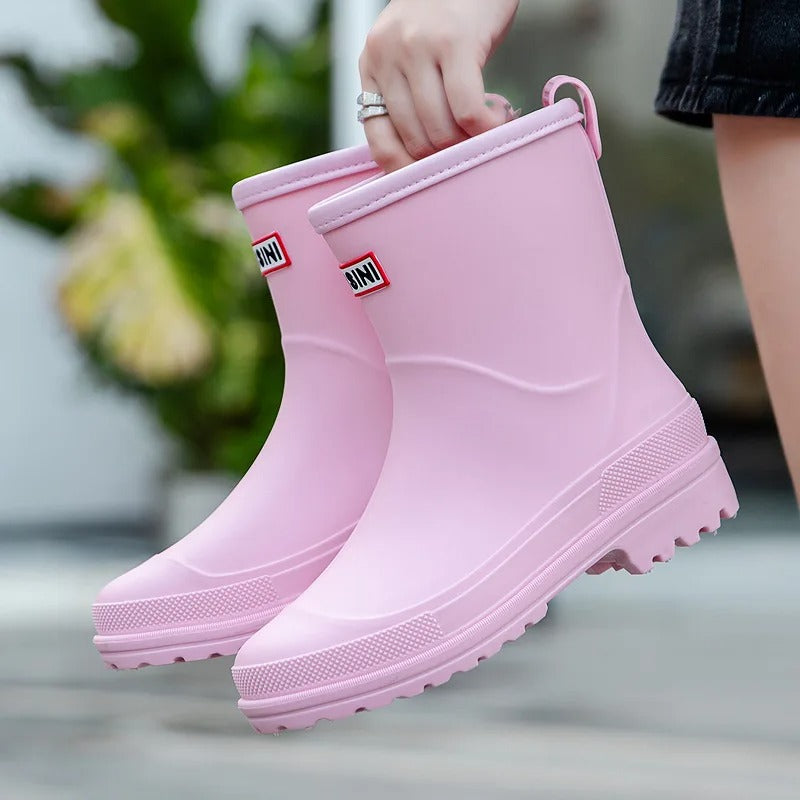 Women's - Waterproof Rain Boots - Durable & Stylish - Perfect for Wet Weather Adventures