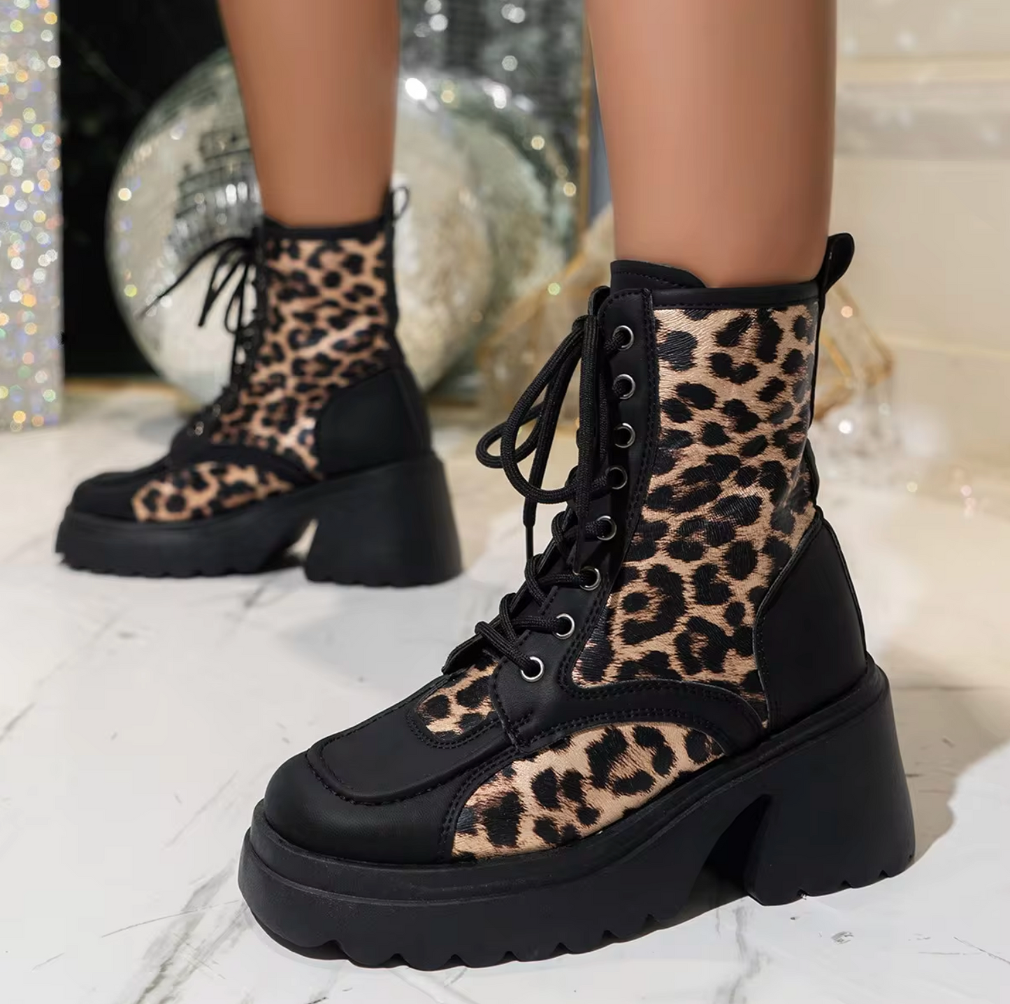 High-quality boots with thick heels